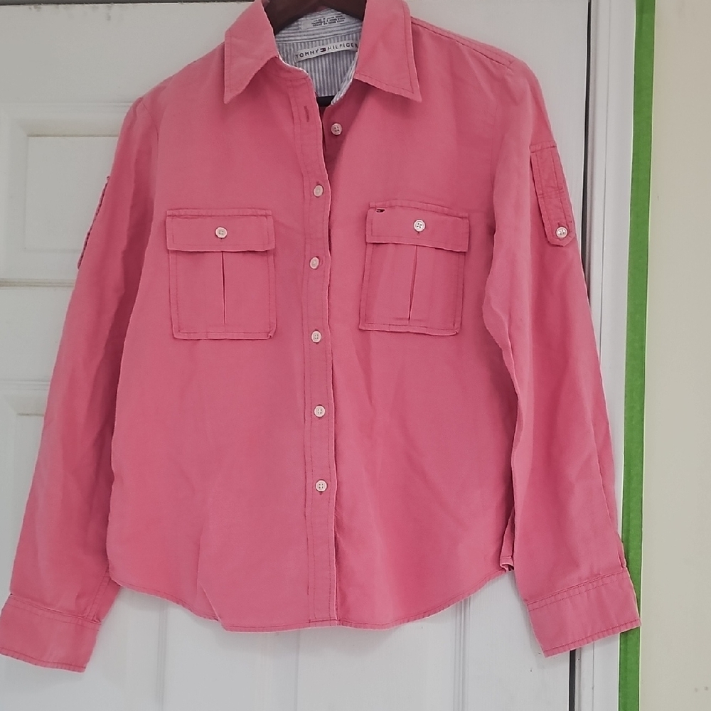 Tommy Hilfiger Pink Long Sleeve Shirt